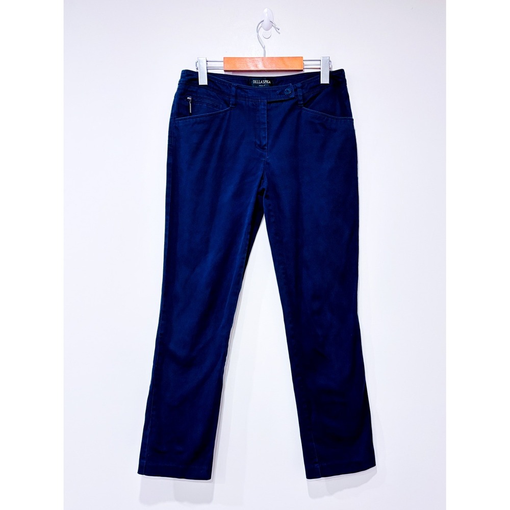 DELLA‎ SPIGA Navy straight leg pants | Tailored classic workwear | Size 6